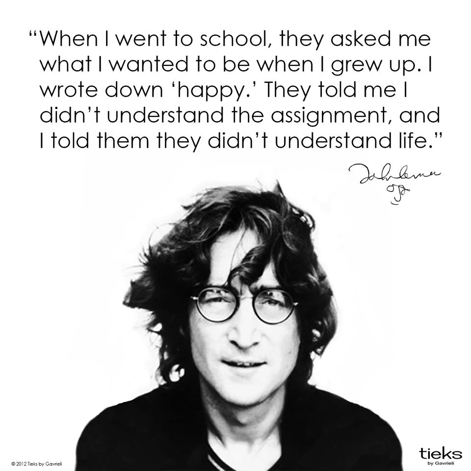 John Lennon Happy Quote Lennon Quotes Life. Quotesgram