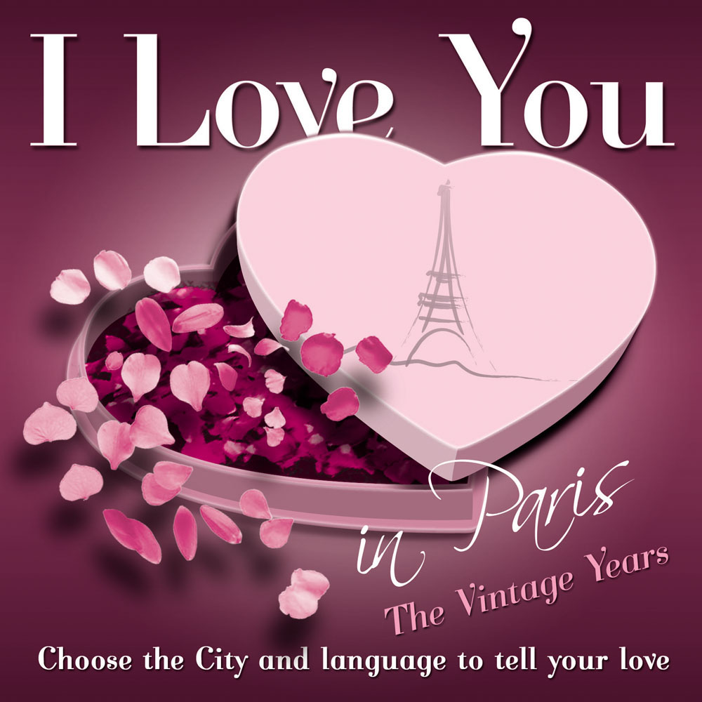 I Love You Romantic Message Card Pink Retro Typography