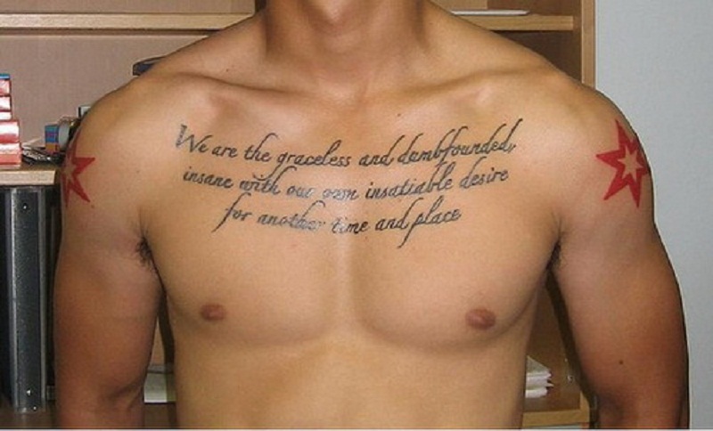 Bible Quotes Chest Tattoos For Men. QuotesGram