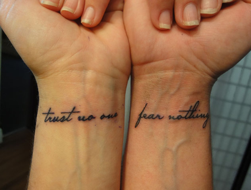 Tattoos Trust No One Quotes. QuotesGram