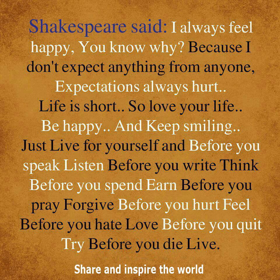 If You Dont Expect Anything Quotes Quotesgram