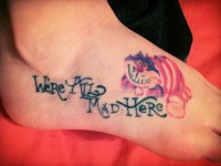 Were all mad here  tattoo font download free scetch