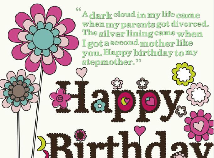 Happy Birthday Stepmom Quotes Step Mom Birthday Quotes. Quotesgram