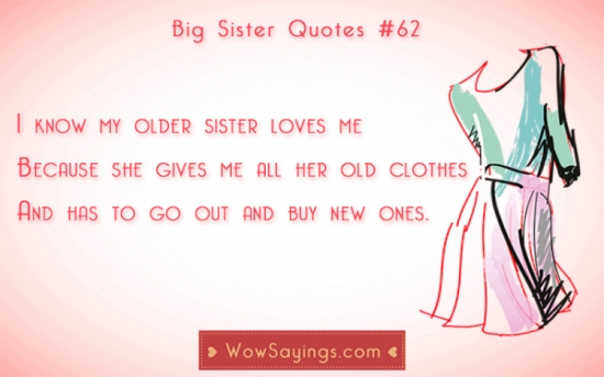 Big Sister Quotes And Sayings. QuotesGram