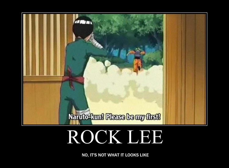 What are your favourite rock lee/might guy quotes from the english dub of t...