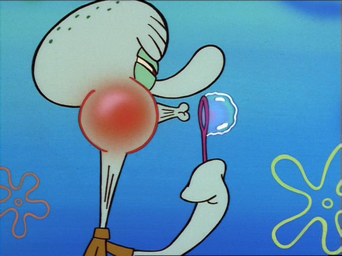 Squidward head deflated ♥ Spongebob - squidward head deflate