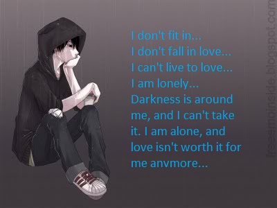 Depressing Anime Guy Quotes Quotesgram