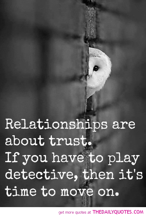 Relationship in when a is trust there no When trust