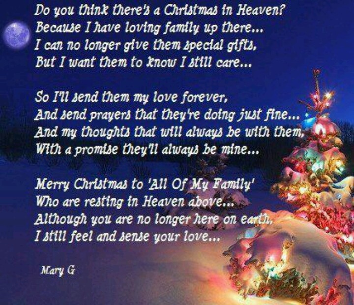 mom in heaven christmas