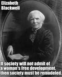 Elizabeth Blackwell First female doctor in the United States