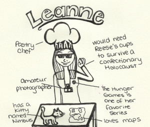 Leanne, Literary Excursion, Bookish Friend, pastry chef, Reese's cups ...