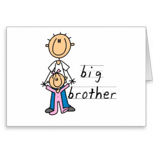 Big Brother with Baby Sister Tshirts and Gifts Greeting Card