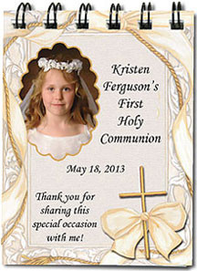 Communion Photo Mint Tins AND Photo Communion Notebook Favors
