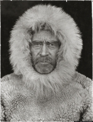 portrait of Robert E. Peary, an American explorer who claimed he was ...