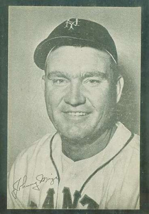 1947 Homogenized Bond Bread - Johnny Mize (Giants) Baseball cards ...