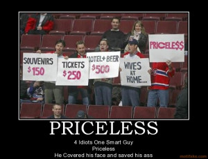 PRICELESS - 4 Idiots One Smart Guy Priceless He Covered his face and ...