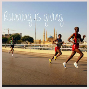 Running is giving Giving your #best to #others