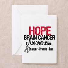 Hope Brain Cancer Greeting Cards (Pk of 10) for