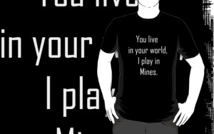 Laura Davey › Portfolio › Minecraft Sayings T Shirt