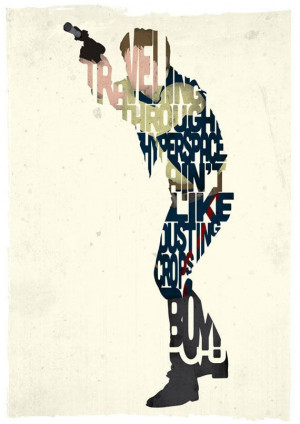 Han Solo typography print based on a quote from the movie A New Hope