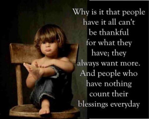 Count your blessings