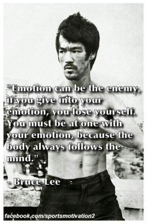 Great quote from martial arts master Bruce Lee.