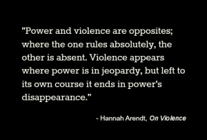 Power and violence are opposites; where the one rules absolutely, the ...