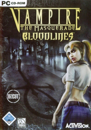 Vampire The Masquerade Bloodlines Box Art Front and Back