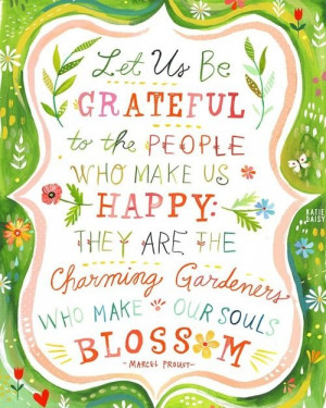 Let us be grateful ... 