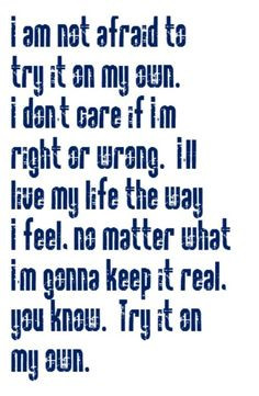 Whitney Houston - Try It On My Own - song lyrics,music lyrics, song ...