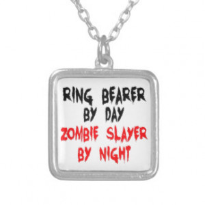 Ring Bearer Zombie Slayer Personalized Necklace