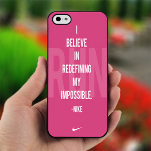 Nike Just Do It Logo - Quotes - Design for iPhone 4/4S Black Case