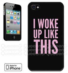 Details about Beyonce I Woke Up Like This Quote Hard Case for iPhone 4 ...