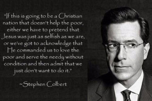 Colbert and Christianity.