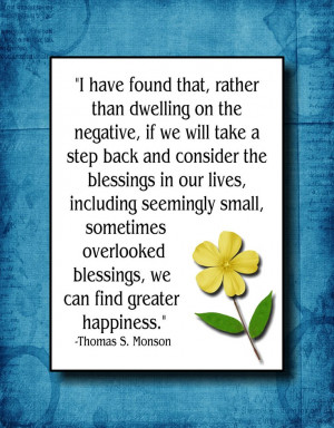 have found that, rather than dwelling on the negative, if we will ...