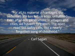 Carl Sagan On The Allure Of The Road Quote