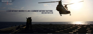 Ship Without Marines Quote Facebook Cover