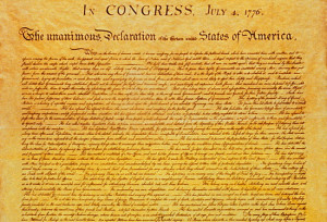 US Declaration of Independence, July 4, 1776 (excerpt)