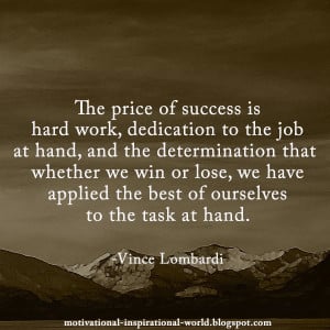 the dictionary vince lombardi success 1200818 the path to success is ...