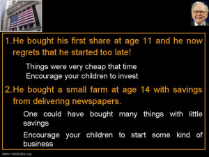 Warren Buffett Financial Literacy Quote of the Day