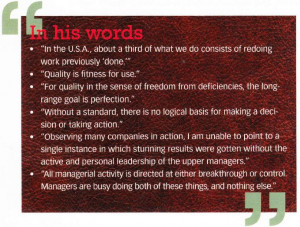 ... The Architect of Quality.” Quality Progress, April 2008, pp. 20-25