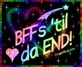 Glitter Graphic Comment: Bffs 'Til Da End Rainbow Stars Glitter Text ...