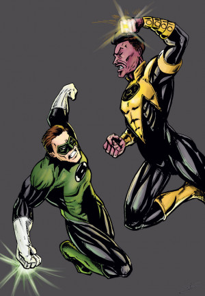 Hal Jordan vs Sinestro by Hitokirisan