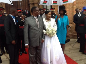 President Professor Peter Mutharika on his wedding day on 21 June ...