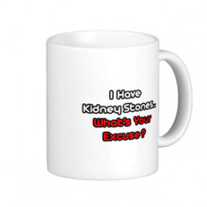 Kidney Stones...What's Your Excuse? Classic White Coffee Mug