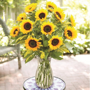 Sunflower Vase Arrangement – $52.99