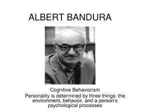 ALBERT BANDURA - PowerPoint
