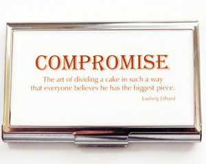 ... , Ludwig Erhard quote, Accessories for Work, Stainless Steel (3989