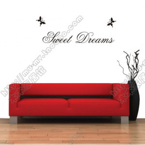 SWEET-DREAMS-Vinyl-wall-quotes-stickers-sayings-home-art-decor-decal ...