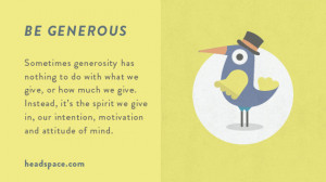 How to be Generous Mindfully